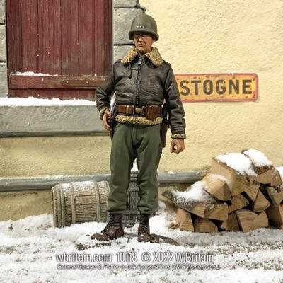 W.Britain 10118 U.S. General George S. Patton, Winter 1944-45 (Britains)