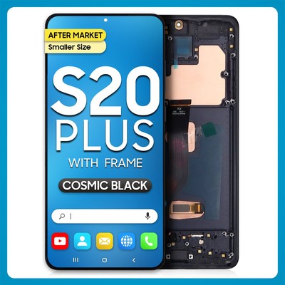 for Samsung S20 Plus5G LCD Digital Touch Screen Assembly with Frame Cosmic Black