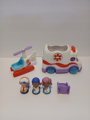 Bubble Guppies Ambulance Clambulance Hospital Vehicle Nick Jr. Helicopter Figure