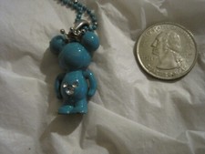 Disney Minnie Mouse Pendant on 18" Necklace Princess Aqua LBDEL