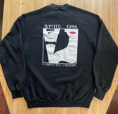 VTG Louisiana Tech Delta Gamma Sorority Crewneck Sweatshirt XL 80's University