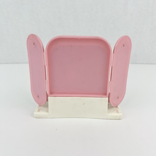 Vtg 1981 Barbie Dream House Pink Vanity Dresser Knickerbocker w/ Mirror & Comb - Picture 5 of 7