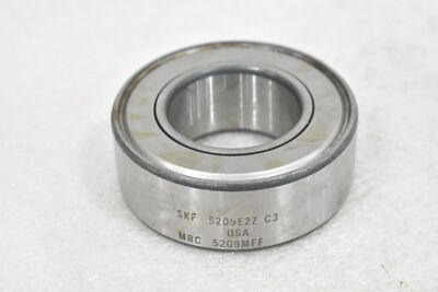 SKF 5209 E2Z C3 5209MFF DOUBLE SHIELD BALL BEARING, MADE IN THE
