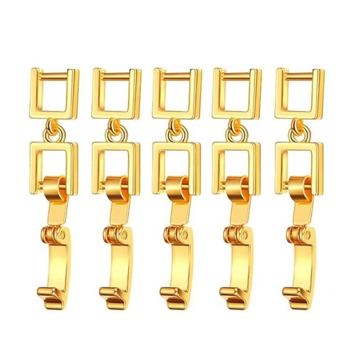 5Pcs Bracelet Extender Fold Over Clasp Simple Extension Clasp for Jewelry Making - Picture 11 of 11