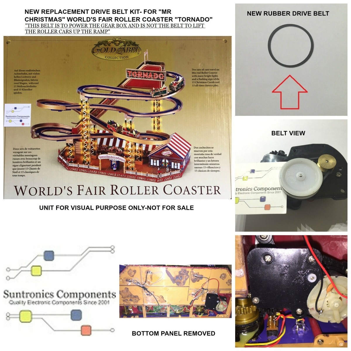 Mr Christmas World's Fair Roller Coaster Tornado- PART 28inch