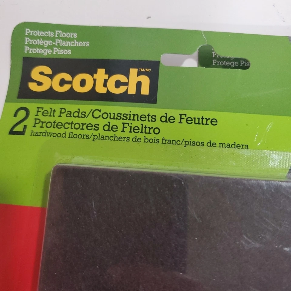 Almohadillas de fieltro grandes 4x6 Scotch SP820-NA 2 paquetes (4 quilates) 3M Foto 2 de 4