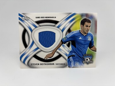 2013 Topps MLS Steven Beitashour / San Jose Earthquakes / Kits Relic Memorabilia