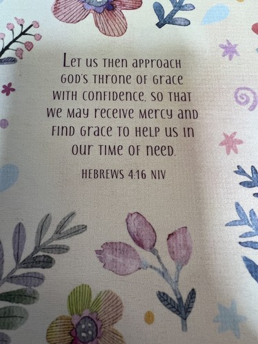 Amazing Grace Journal Writing Prompts Diary Lavender Floral Gift For Mom - Picture 7 of 16