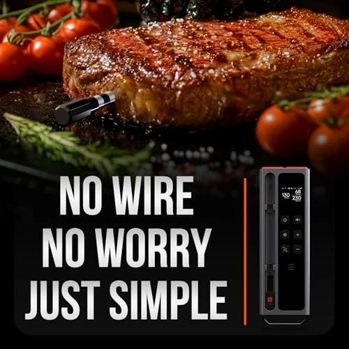 Meat Thermometer Digital Wireless, 800FT Long Range Bluetooth Cooking