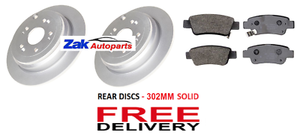 FOR HONDA CR-V CRV MK3 2.0 2.2 CTDi 2007-2012 REAR BRAKE DISCS AND PADS