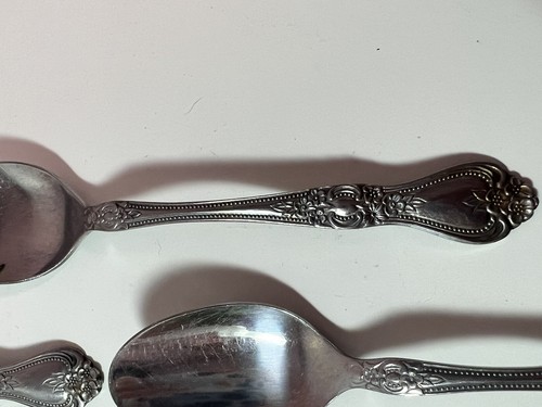 Rogers Co Stainless Korea - PRECIOUS ROSE - Teaspoons Vintage Set Of 2 - Picture 4 of 4