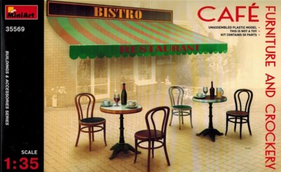 MiniArt 35569 Cafe Furniture and Crockery - Zubehör - 1:35