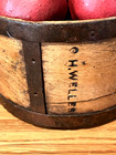Farmhouse Antique GH Welles Dry Wood Grain Measure Metal Bands Sides &Bottom 19C — photo 10