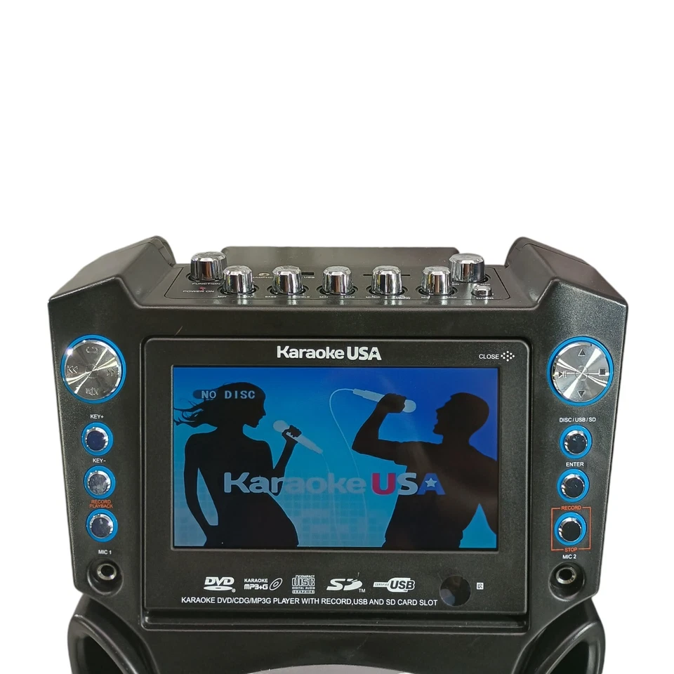 Karaoke USA GF830 All in One Karaoke System with 7" TFT Color Screen, Bluetooth - Image 3 of 4