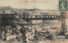 CPA MASSANGIS - Les Carrières - L'extraction de la pierre (128919)