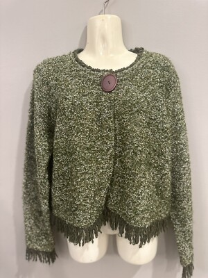 Designer Options By Philip & Jane Gordon Green  Button Cardigan Sweater Sz Small