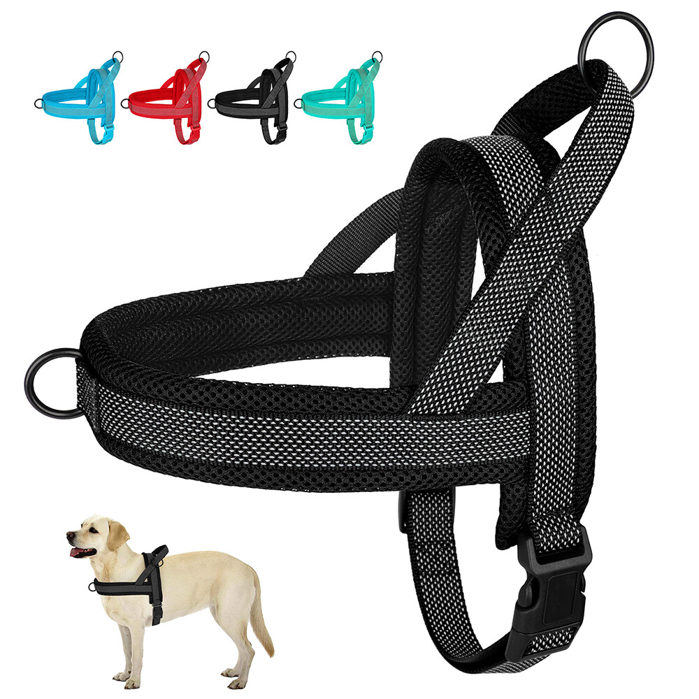 Reflective Dog Vest Harness Mesh Padded Escape Proof Quick Fit