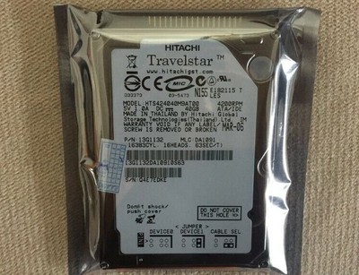 40GB IDE Hitachi HTS424040M9AT00 2.5'' 9.5MM drive HDD