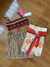 girls moana like Hawaiian costume dress up halloween size 110 Size 4; 3 pieces