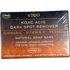 Kojic Acid Soap Bars Turmeric Soap for Dark Spots - 2 Bars - EX 03/26
