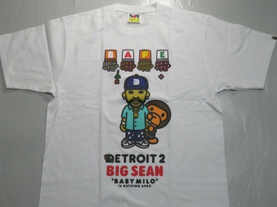 27143 bape big sean detroit 2 baby milo white tee XL | eBay