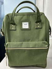 Zaino per laptop Hethrone verde 15,6" grande elegante antifurto borsa da viaggio casual