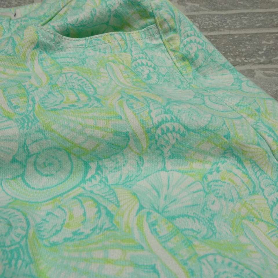 Pantalones Vineyard Vines para mujer talla 0 verde cachemira concha marina calce ajustado elástico Foto 3 de 4