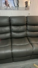 2/3 Brand New Leather grey Recliners Few Days Old Wrong Colour For Me 600
