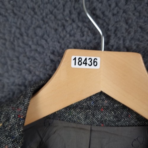 Vintage CHRISTIAN DIOR Blazer Jacket Mens 40 Grey Tweed Wool Blazer Sport Coat - Picture 15 of 15