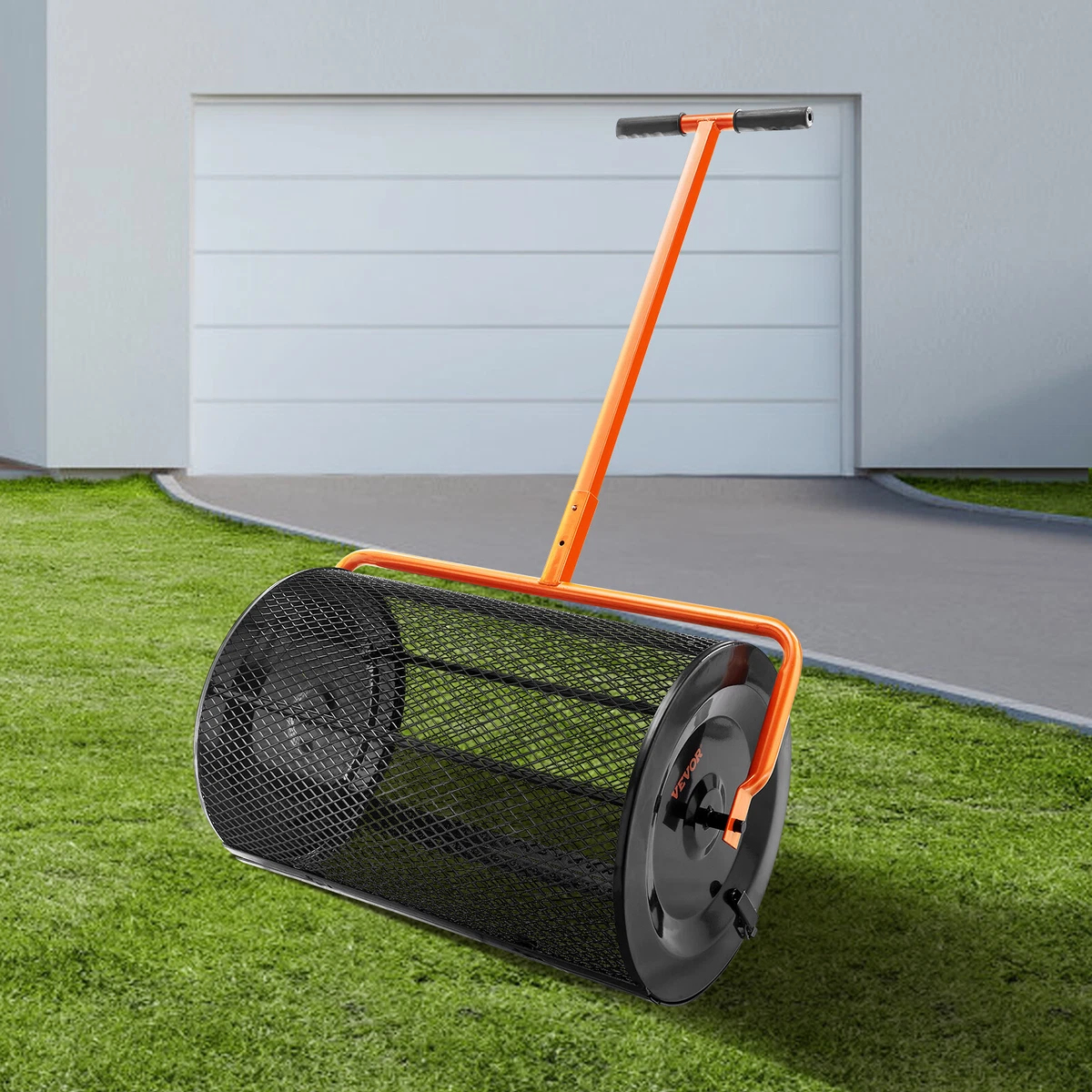 Lawn sale roller spreader