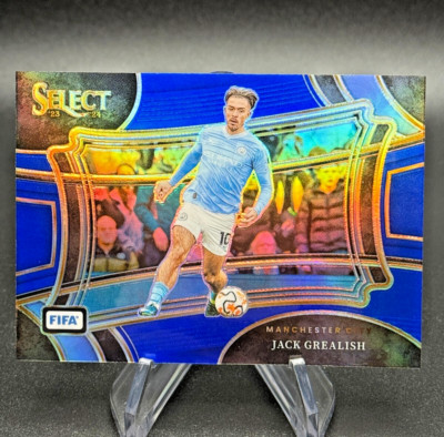 Jack Grealish 2023-24 Panini Select FIFA #245 Field Level Blue Prizm City NM-MT