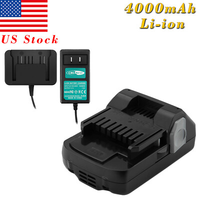 4000mAh 18V Li-ion Battery/Charger For Hitachi 330139 BSL1815 BSL1825 BSL1830