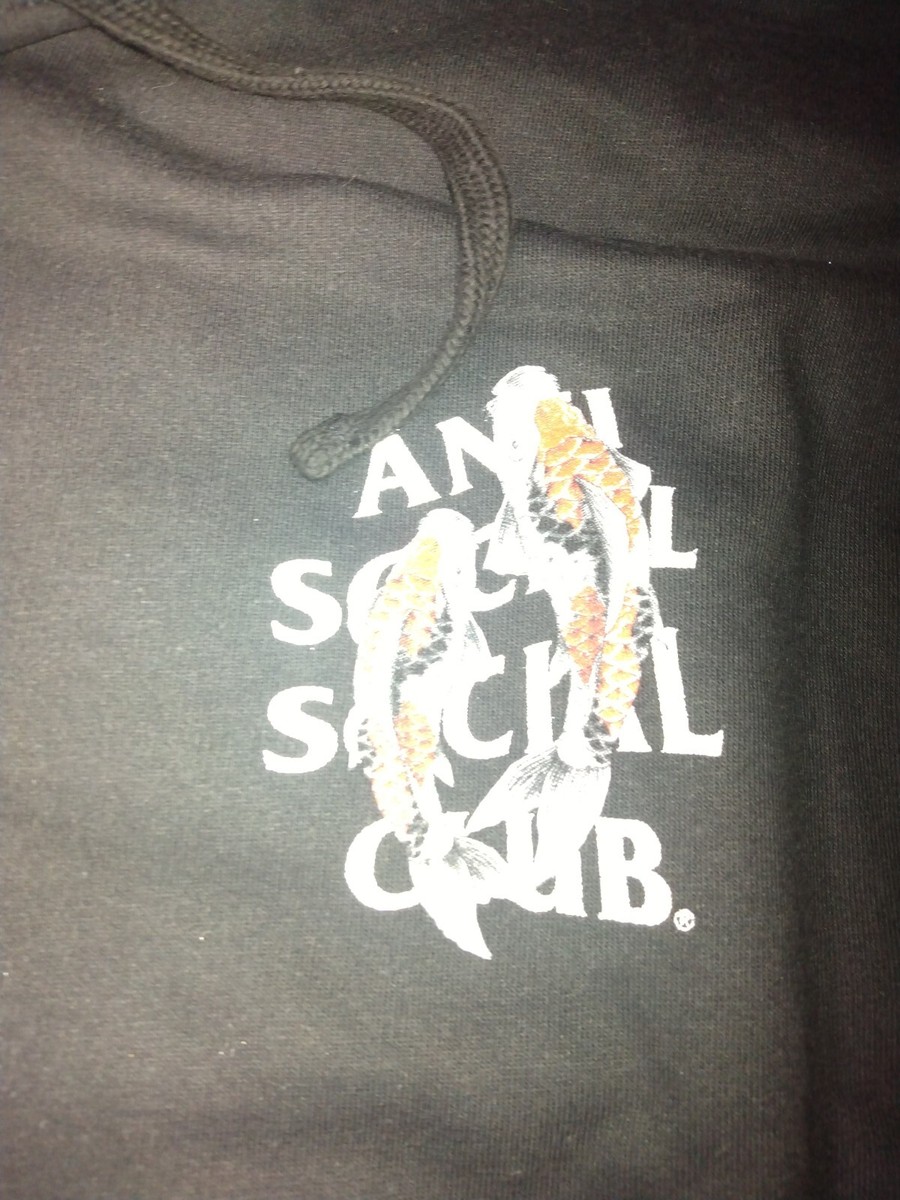 Anti Social Social Club Hood Koi Garden Black | eBay