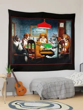 A Friend in Need Tapestry, Dogs Playing Poker Tapestry, Poker Game Tapestry