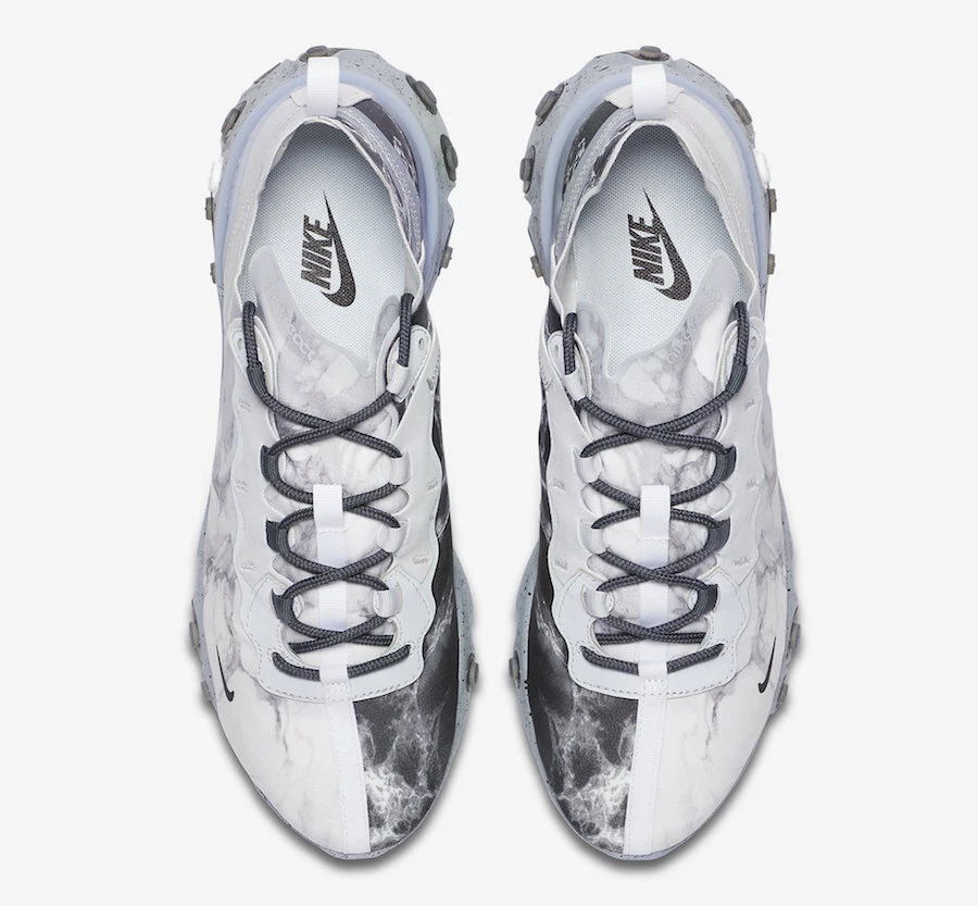 Nike React Element 55 x Kendrick Lamar Pure Platinum (CJ3312-001) Men's Size 7-9 - Image 4 of 4