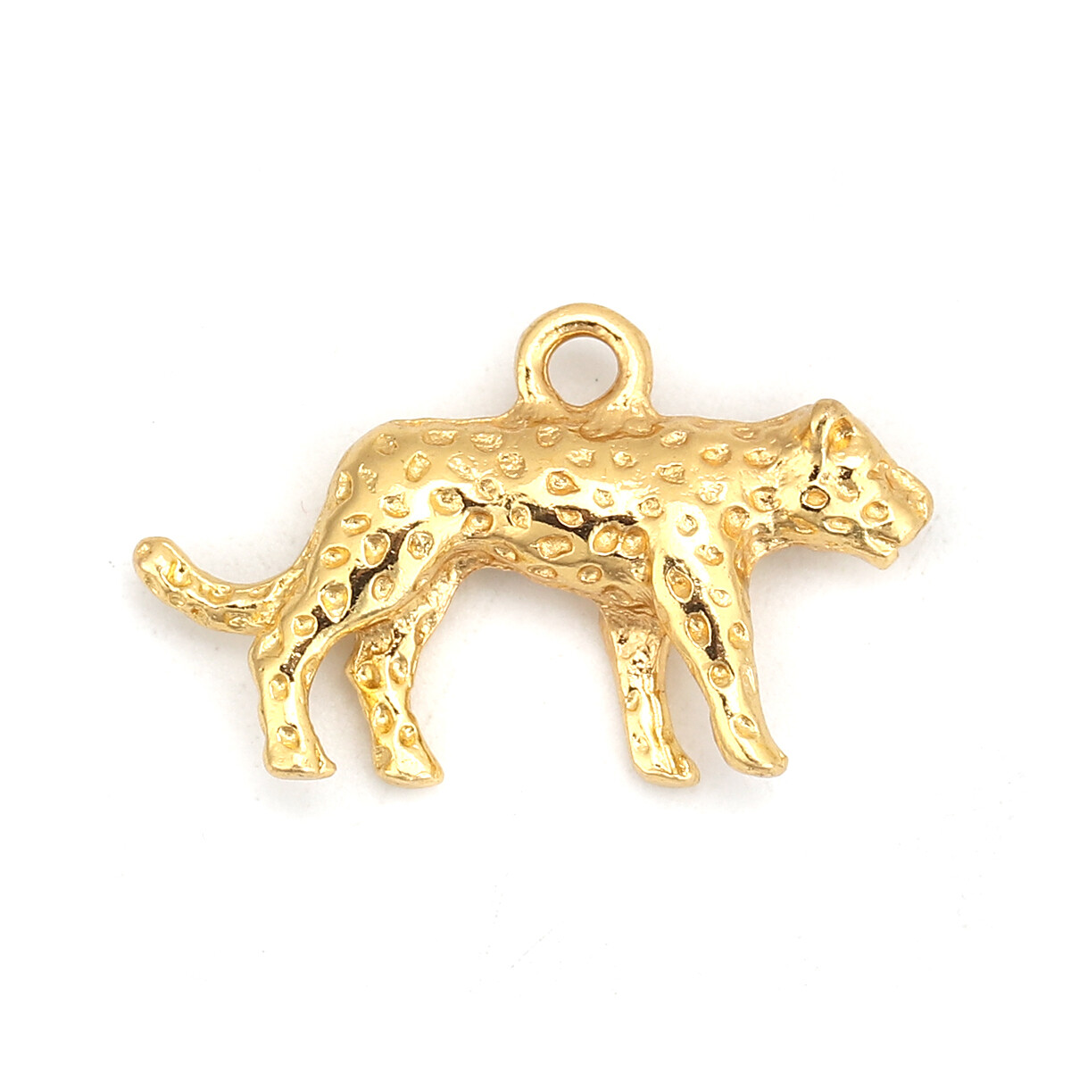 10 Unusual Leopard Shaped Gold Plated Charm Pendants eBay