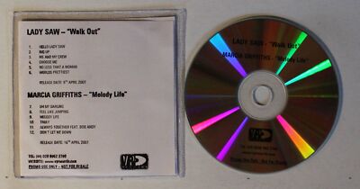 Lady Saw / Melanie Griffiths Walk Out / Melody Life UK ADV CDR 2007 Reggae