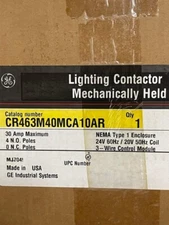 Lighting Contactor 30 AMP 1- GE CR463M40CJA10A0