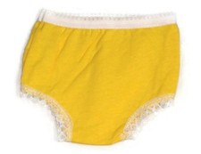 Yellow Cotton Knit Panty for 18 inch Doll Clothes Girl Accessories