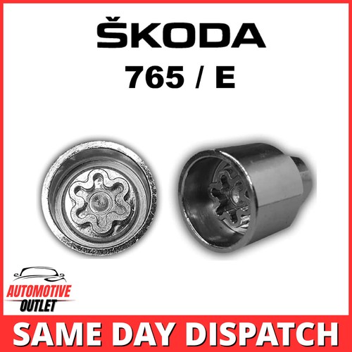 765 / E MASTER LOCKING 17mm WHEEL SECURITY NUT KEY BOLT SOCKET REMOVER FOR SKODA
