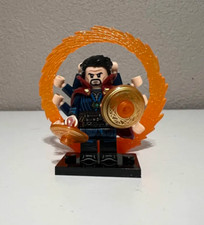 Custom 3rd Party Brick Minifigure MARVEL Avengers - Doctor Strange With Portal