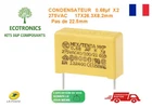 Capacitor X2 275VAC 0.68uF 22.5mm