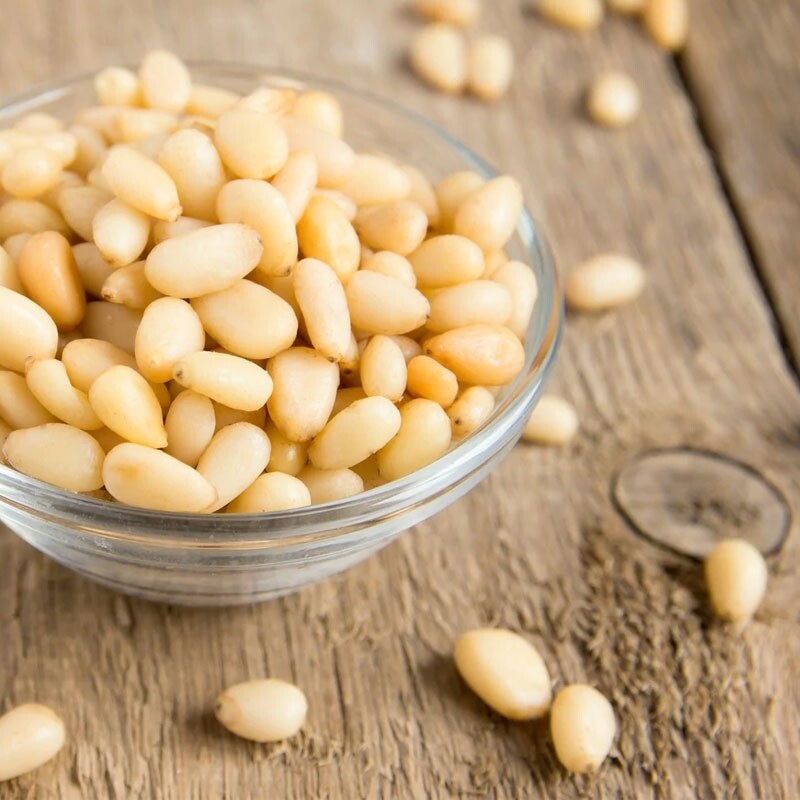 Pinoli sgusciati Pakistani, confezione da 1 Kg - Cartone da 10  Pezzi