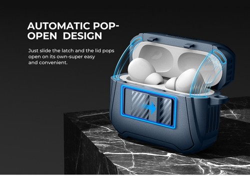 DEXNOR Schutzhülle für AirPods Pro 2 Ohrhörer Stoßfest Robust Cover - Bild 45 von 60