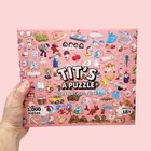 Tit's a Puzzle 1000 Piece Jigsaw Puzzle Sleazy Greetings New