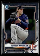 2021 Bowman Chrome Prospects Atomic Refractor Forrest Whitley Houston Astros