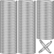 Key Rings Bulk, Split Rings, Keychain and Crafts 1 inch silver 