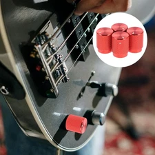 4 Pcs Aluminum Potentiometer Knob Electric Guitar Tone Replacement