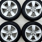 4x Genuine Audi A1 SILVER 15 Alloy Wheels 185 60 Dynamo Tyres 5 Spoke 8XA601025