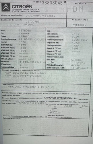 9650695477 Paragolpes Trasero para CITROEN C4 COUPE Collection 2006 132480 - Imagen 7 de 10